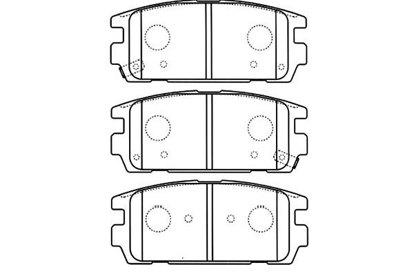 KAVO PARTS Комплект тормозных колодок, дисковый тормоз BP-3022